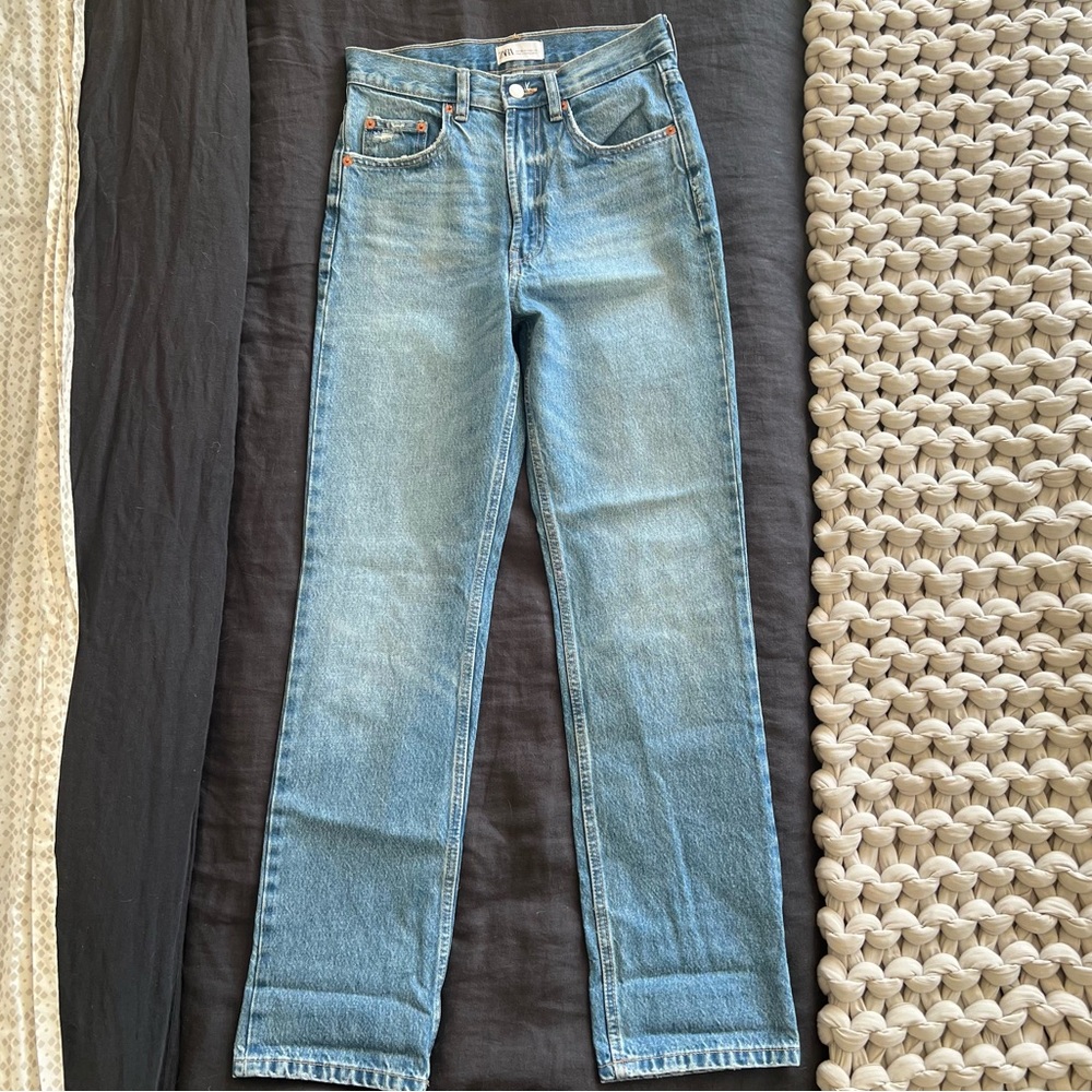Zara Jeans High Rise Boot Cut